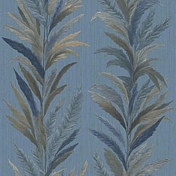 Galerie Wallcoverings Product Code 35906 - Ornamenta Wallpaper Collection - Blue Gold Colours -  