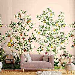 Galerie Wallcoverings Product Code: DB30301M - Daisy Bennett Wallpaper Collection Galerie Wallcoverings Product Code DB30301M - Daisy Bennett Wallpaper Collection - Pinks Colours - Citrus Grove Mural Design