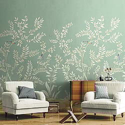 Galerie Wallcoverings Product Code: DB30414M - Daisy Bennett Wallpaper Collection Galerie Wallcoverings Product Code DB30414M - Daisy Bennett Wallpaper Collection - Greens Colours - Vining Beauty Mural Design