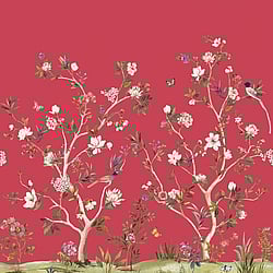 Galerie Wallcoverings Product Code: DB30501M - Daisy Bennett Wallpaper Collection Galerie Wallcoverings Product Code DB30501M - Daisy Bennett Wallpaper Collection - Reds Colours - Chinoiserie Magnolia Mural Design