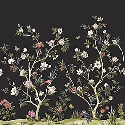 Galerie Wallcoverings Product Code: DB30510M - Daisy Bennett Wallpaper Collection Galerie Wallcoverings Product Code DB30510M - Daisy Bennett Wallpaper Collection - Blacks Colours - Chinoiserie Magnolia Mural Design
