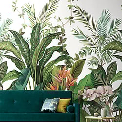 Galerie Wallcoverings Product Code: DB31700M - Daisy Bennett Wallpaper Collection Galerie Wallcoverings Product Code DB31700M - Daisy Bennett Wallpaper Collection - Multicolors Colours - Bird of Paradise Mural Design