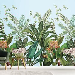 Galerie Wallcoverings Product Code: DB31702M - Daisy Bennett Wallpaper Collection Galerie Wallcoverings Product Code DB31702M - Daisy Bennett Wallpaper Collection - Multicolors Colours - Bird of Paradise Mural Design