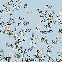 Galerie Wallcoverings Product Code: DB31812M - Daisy Bennett Wallpaper Collection Galerie Wallcoverings Product Code DB31812M - Daisy Bennett Wallpaper Collection - Blues Colours - Blossom Mural Design