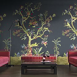 Galerie Wallcoverings Product Code: DB31900M - Daisy Bennett Wallpaper Collection Galerie Wallcoverings Product Code DB31900M - Daisy Bennett Wallpaper Collection - Blacks Colours - Tanzania Tree of Life Mural Design