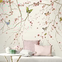 Galerie Wallcoverings Product Code: DB32300M - Daisy Bennett Wallpaper Collection Galerie Wallcoverings Product Code DB32300M - Daisy Bennett Wallpaper Collection - Multicolors Colours - Butterfly Delight Design