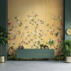 Galerie Wallcoverings Product Code: DB33603M - Daisy Bennett Wallpaper Collection Galerie Wallcoverings Product Code DB33603M - Daisy Bennett Wallpaper Collection - Golds Colours - Chinoiserie Magnolia Mural Design