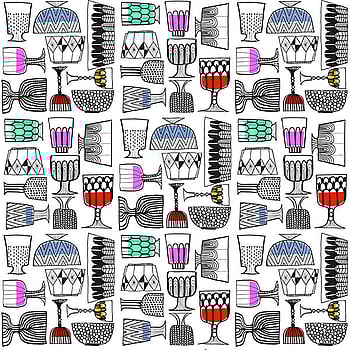 Galerie Wallcoverings Product Code 14100 - Marimekko Essentials Wallpaper Collection - White Black Pink Red Yellow Green Blue Colours -  