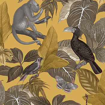 Galerie Wallcoverings Product Code 18502 - Into The Wild Wallpaper Collection - Yellow Colours -  