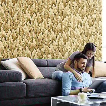 Galerie Wallcoverings Product Code 26711 - Tropical Wallpaper Collection - Peanut Colours -  