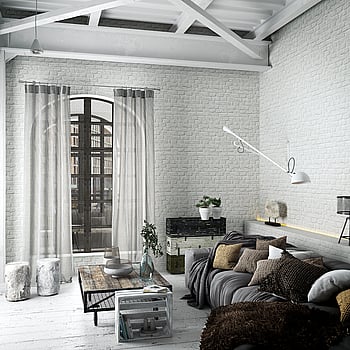 Galerie Wallcoverings Product Code 34165 - Loft 2 Wallpaper Collection - White Colours -  
