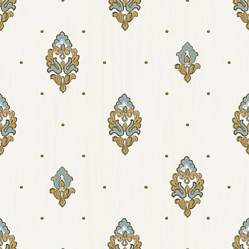 Galerie Wallcoverings Product Code 42516 - Opulence Wallpaper Collection - Cream Blue Colours -  