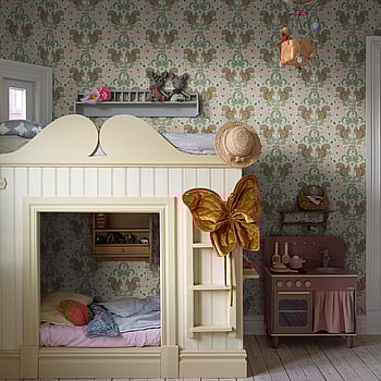 Galerie Wallcoverings Product Code 44120 - Apelviken 2 Wallpaper Collection - Green Red Beige Colours -  