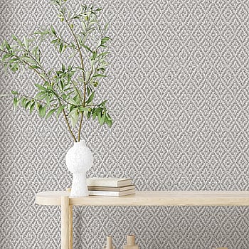 Galerie Wallcoverings Product Code 47486 - Flora Wallpaper Collection - Grey Colours -  