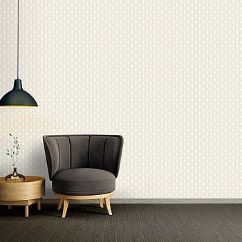 Galerie Wallcoverings Product Code AC60020 - Absolutely Chic Wallpaper Collection - Cream Grey Metallic Colours -  
