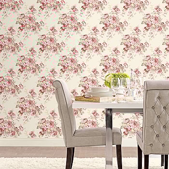 Galerie Wallcoverings Product Code AF37702 - Abby Rose 4 Wallpaper Collection - Red Creamgreen Colours -  