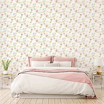 Galerie Wallcoverings Product Code AF37735 - Abby Rose 4 Wallpaper Collection - Pink Green Yellow Colours -  
