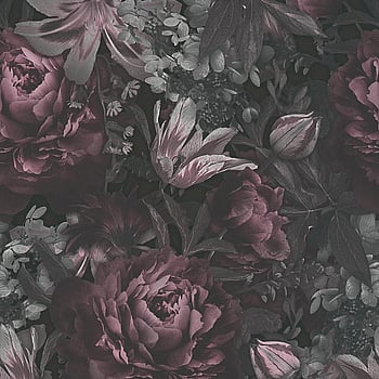 Galerie Wallcoverings Product Code BW51004 - Blooming Wild Wallpaper Collection - Grey Black Pink Colours -  