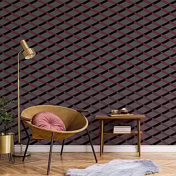 Galerie Wallcoverings Product Code DA23251 - Luxe Wallpaper Collection - Purple Colours -  