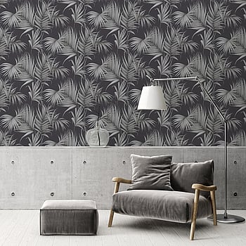 Galerie Wallcoverings Product Code ES31134 - Escape Wallpaper Collection - Green, Grey, Black Colours -  