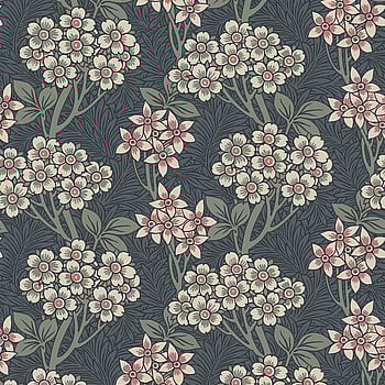 Galerie Wallcoverings Product Code ET12010 - Arts and Crafts Wallpaper Collection - Dark Grey Olive White Colours -  
