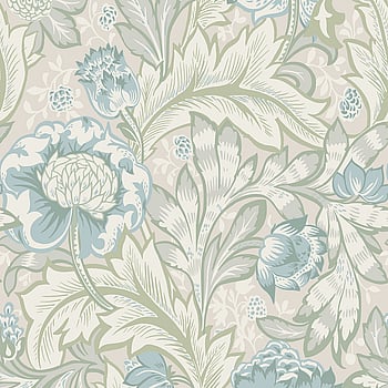 Galerie Wallcoverings Product Code ET12304 - Arts and Crafts Wallpaper Collection - Beige Blue Green Colours -  