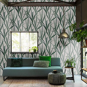 Galerie Wallcoverings Product Code EX31016 - Exposed Wallpaper Collection - Green Grey Colours -  