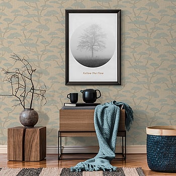 Galerie Wallcoverings Product Code FS72036 - Fusion Wallpaper Collection - Beige Blue Colours -  