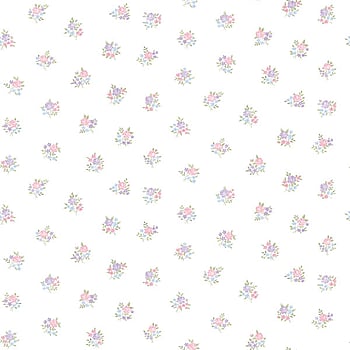 Galerie Wallcoverings Product Code G23275 - Floral Themes Wallpaper Collection - Pink Lilac Blue Green Colours -  