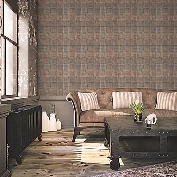 Galerie Wallcoverings Product Code G45330 - Grunge Wallpaper Collection - Bronze Colours -  