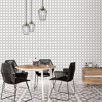 Galerie Wallcoverings Product Code G45405 - Just Kitchens Wallpaper Collection - Black White Colours -  