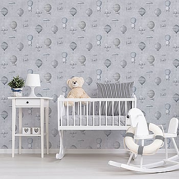 Galerie Wallcoverings Product Code G56201 - Nostalgie Wallpaper Collection - Silver Grey Colours -  