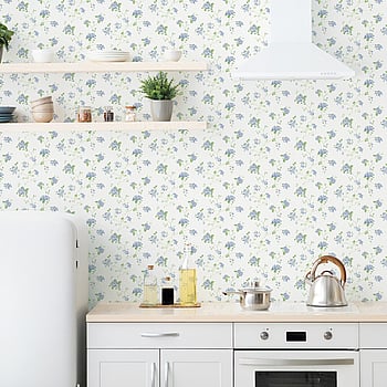 Galerie Wallcoverings Product Code G67864 - Miniatures 2 Wallpaper Collection - Blue Green White Colours -  