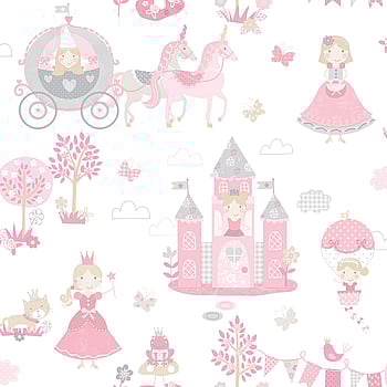 Galerie Wallcoverings Product Code G78371 - Tiny Tots 2 Wallpaper Collection - Pinks Grey Colours -  