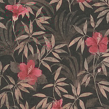 Galerie Wallcoverings Product Code HV41053 - Havana Wallpaper Collection - Brown Red Black Colours -  