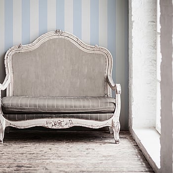 Galerie Wallcoverings Product Code MC61017 - Maison Charme Wallpaper Collection - Blue, White Colours -  