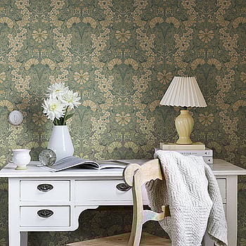 Galerie Wallcoverings Product Code S83113 - Sommarang Wallpaper Collection - Green Colours -  
