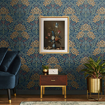 Galerie Wallcoverings Product Code TJ40002 - Mulberry Tree Wallpaper Collection - Blue Colours -  