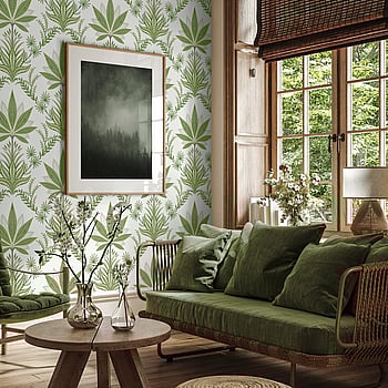 Galerie Wallcoverings Product Code TJ40104 - Mulberry Tree Wallpaper Collection - Green Colours -  