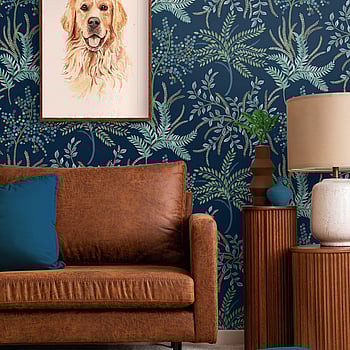 Galerie Wallcoverings Product Code TJ40412 - Mulberry Tree Wallpaper Collection - Blue Colours -  