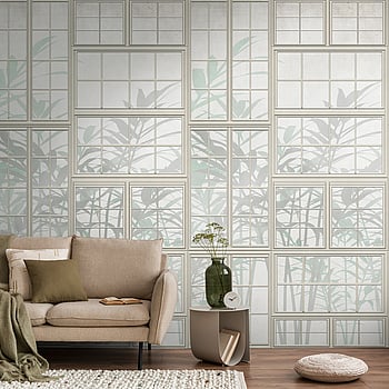 Galerie Wallcoverings Product Code WH45213M - Welcome Home Murals Wallpaper Collection - Cream, Grey, Green Colours -  